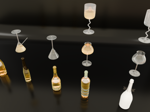Business Wine Brand Show White Set 3D 模型