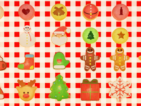 Christmas Cookies all-in-one collection 3D Model