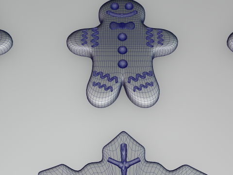 Christmas Cookies all-in-one collection 3D Модель