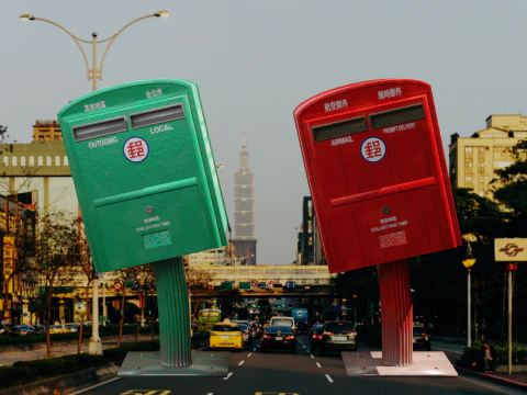 Почтовый ящик Тайваня Тайбэя 3D Модель