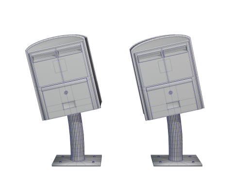 Taiwan Taipei Postbox 3D Модель