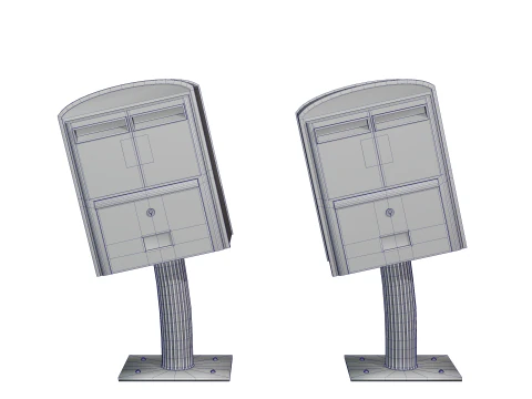 Taiwan Taipei Postbox 3D Model