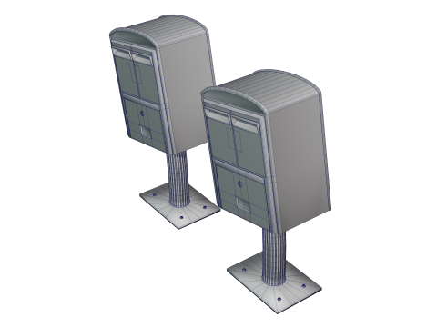 Taiwan Taipei Postbox 3D Модель