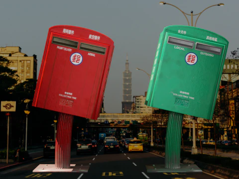 Taiwan Taipei Postbox 3D Model