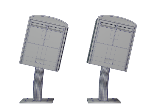Taiwan Taipei Postbox 3D Модель