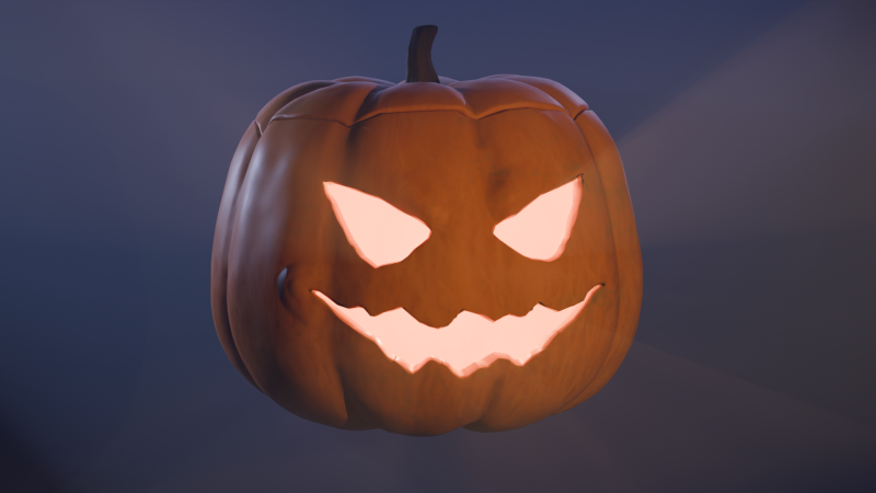Halloween pumpkin 3D 모델 .c4d .max .obj .3ds .fbx .stl .blend