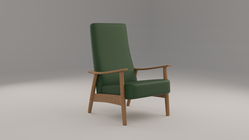 Chair 3D Model .c4d .max .obj .3ds .fbx .stl .blend 
