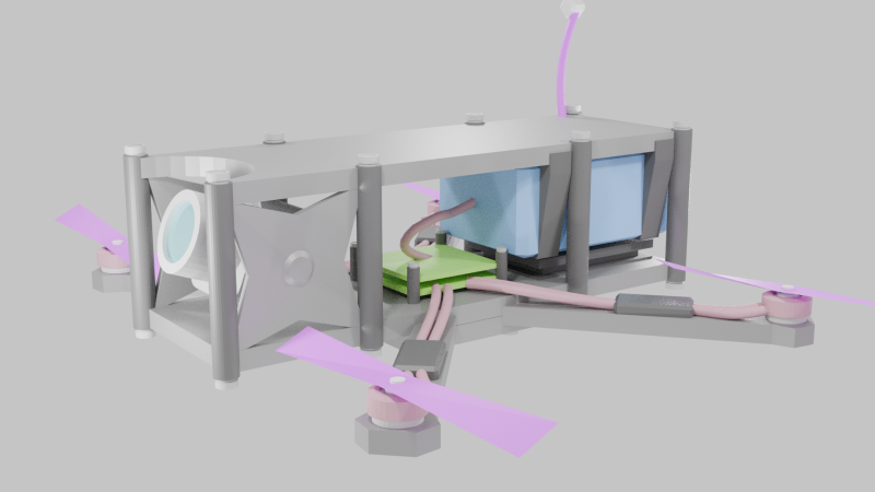 Fpv drone 3D Model .c4d .max .obj .3ds .fbx .stl .blend 