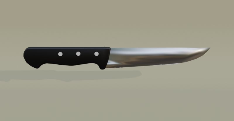 Kitchen Knife Modelo 3D .c4d .max .obj .3ds .fbx .stl .blend 
