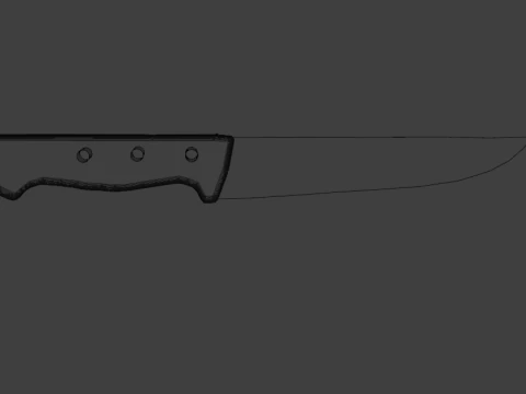 Kitchen Knife 3D Model
