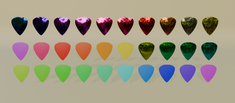 30 pieces pick 3Dモデル .c4d .max .obj .3ds .fbx .stl .blend 
