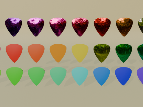30 pieces pick Model 3D