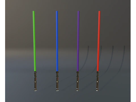 4Sabre de luz diferente Modelo 3D