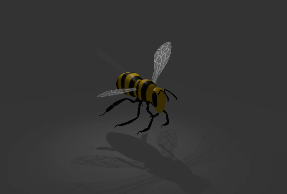 Bee Model for Animation or Sth 3D Model .c4d .max .obj .3ds .fbx .stl .blend