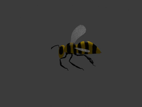 Bee Model for Animation or Sth 3D Model