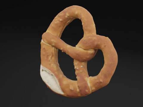 Pretzel Food 3D Model