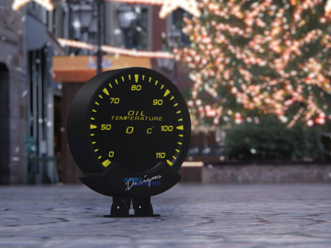 Kit de Relojes Indicadores para Vehiculos - Inspirados en Greddy Sirius - JunkiDesigns 3Dモデル