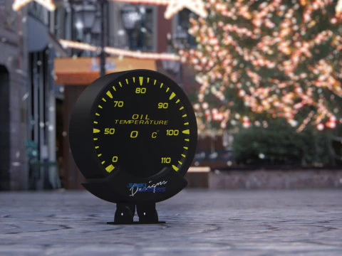 Kit de Relojes Indicadores para Vehiculos - Inspirados en Greddy Sirius - JunkiDesigns 3Dモデル