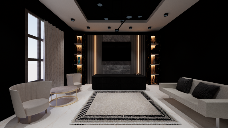 Living room Modèle 3D .c4d .max .obj .3ds .fbx .stl .blend 