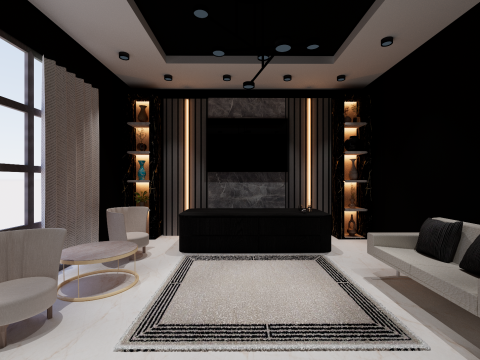 Living room Modèle 3D