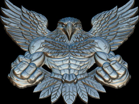 Avenger Eagle Bas Relief 3D print model 3D Print Model