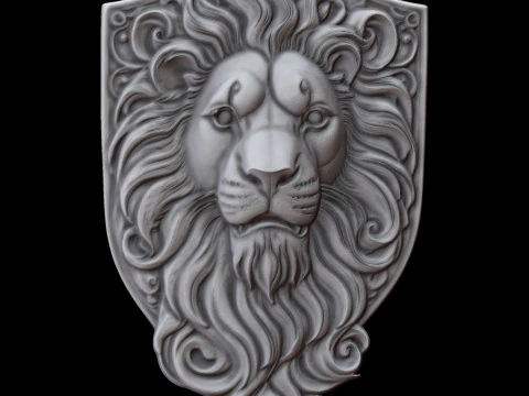 Lion Head 3D print model 3D Print Model