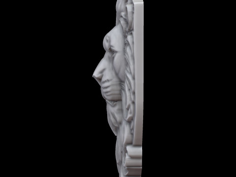 Lion Head 3D print model 3D-Druckmodell