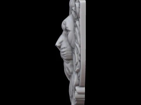 Lion Head 3D print model 3D Print Model