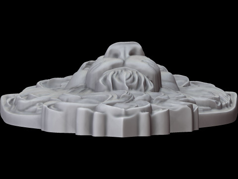 Lion Head 3D print model 3D-Druckmodell