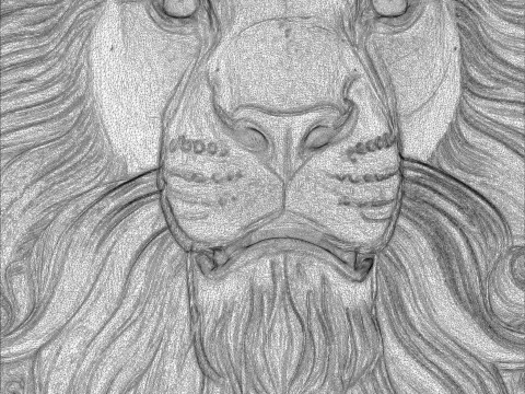 Lion Head 3D print model 3D Print Model