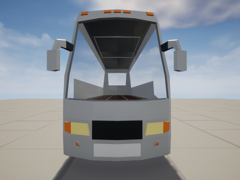 Rigged low poly passenger bus 3Dモデル