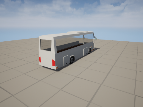 Rigged low poly passenger bus 3Dモデル