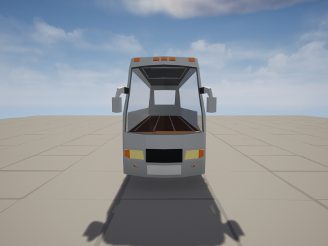 Rigged low poly passenger bus 3Dモデル
