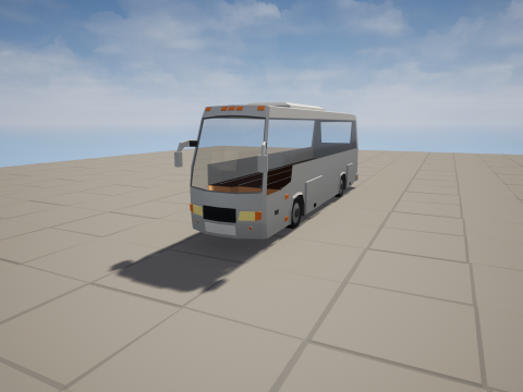 Rigged low poly passenger bus 3Dモデル