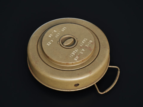 WW2 M6 Mine 3D 모델