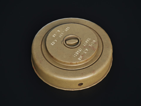 WW2 M6 Mine 3D 모델