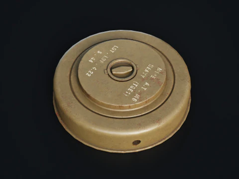 Miniera M6 della Seconda Guerra Mondiale Modello 3D