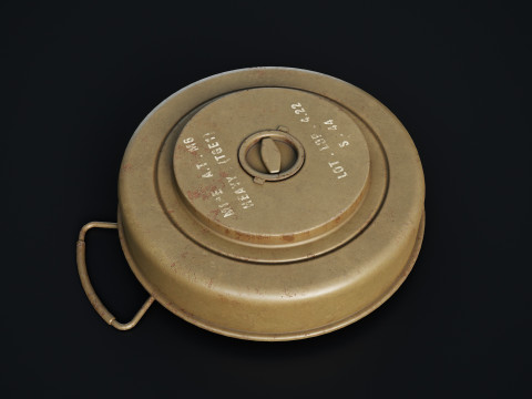 WW2 M6 Mine 3D 모델