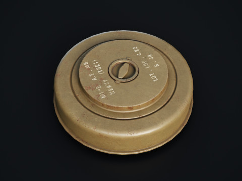 WW2 M6 Mine 3D 모델