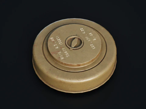 Miniera M6 della Seconda Guerra Mondiale Modello 3D