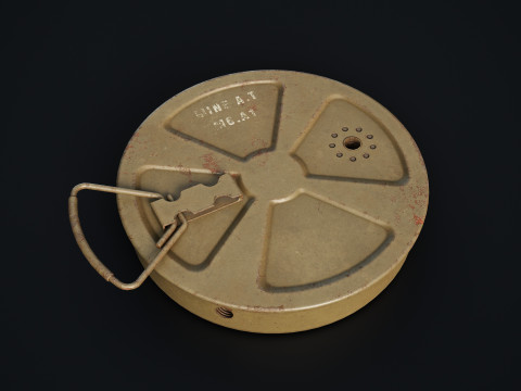 WW2 M6 Mine 3D 모델