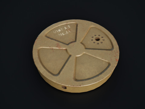 WW2 M6 Mine 3D 모델