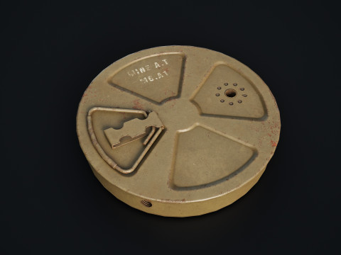 WW2 M6 Mine 3D 모델