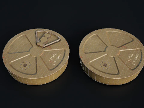 Miniera M6 della Seconda Guerra Mondiale Modello 3D