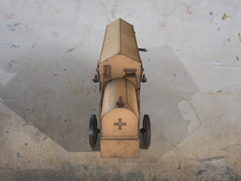 WWI armored car - Mexico 1914 Modèle 3D