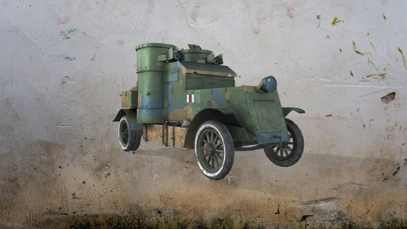 Carro blindado da Primeira Guerra Mundial - Austin - 3ª Série 1918 Modelo 3D .c4d .max .obj .3ds .fbx .stl .blend