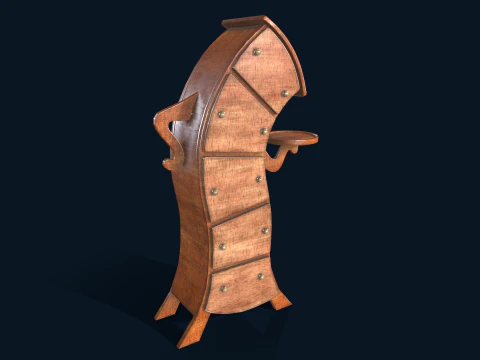 Armário Home Kid Low-poli Modelo 3D