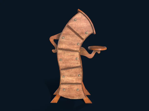 Cabinet Home Kid Low-poly 3D Model