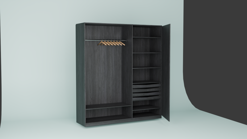 Wardrobe Model 3D .c4d .max .obj .3ds .fbx .stl .blend 