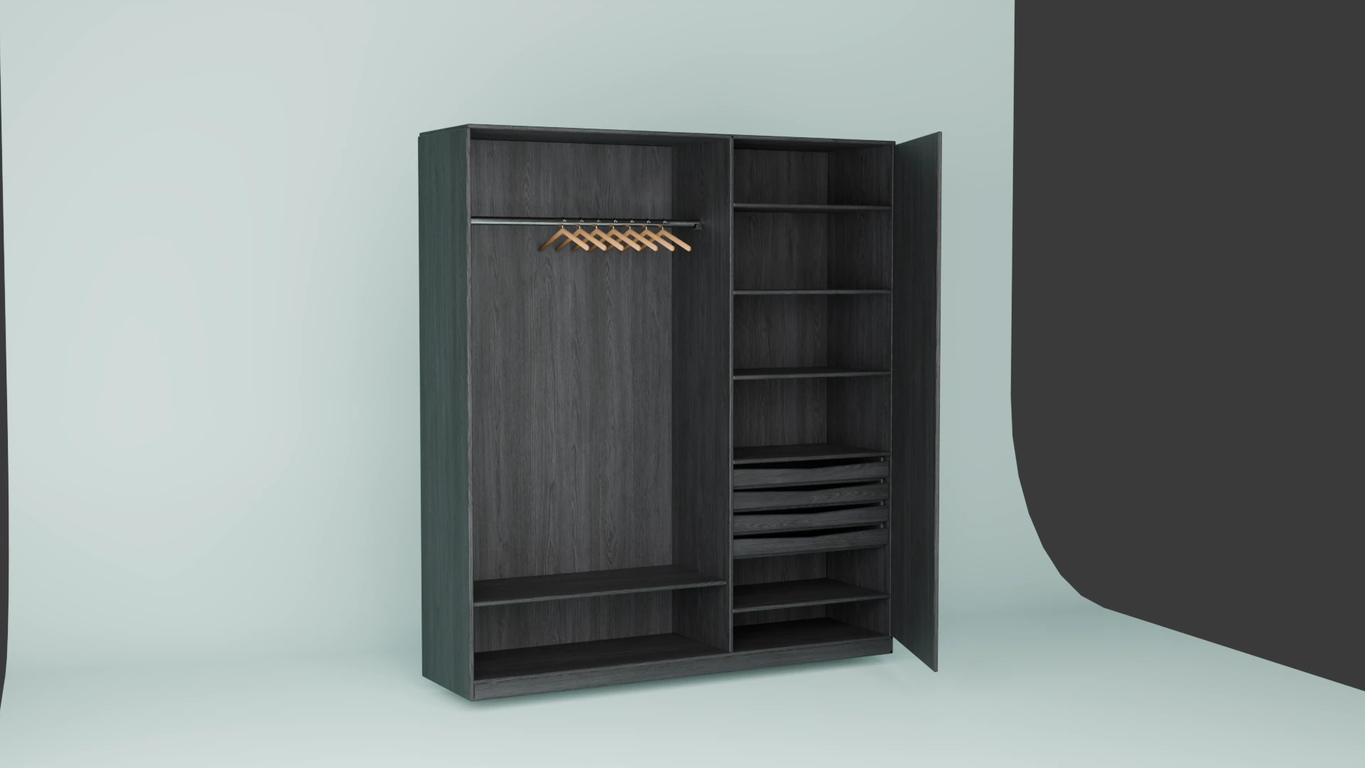 Wardrobe 3D Model .c4d .max .obj .3ds .fbx .stl .blend